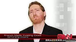 Mackenzee Pierce shows big tits in uniform for Inglourious French Maids