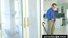 Old fart, pervert, spying on stepgranddaughter for fun