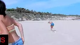 Cute girls and guys Fucked at the seaside