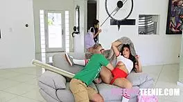 A scary free use camp threesome with Gal Ritchie and Selena Ivy