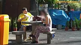Guy picks up street girl, enjoys stunning view, wild ending