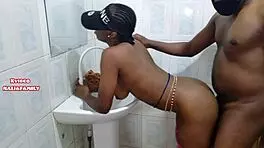 Black beauty fucked at home by her boyfriend