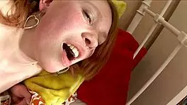 Redhead teen with perfect body gets fucked hard