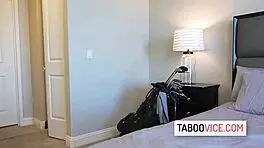 Stepdad filled cum into the tight pussy of Lily Lou