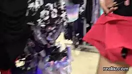 Czech teen seduced in shopping centre, wild POV action