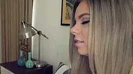 Bound teen in threesome