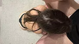 fit girl gets fucked doggy style after blowjob, homemade amateurs bent over ass young orgasm