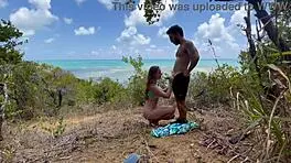 Anal sex outdoors on the beach in Northeast Brazil