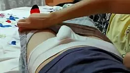 Stepsister learns to ride cock when parents absent