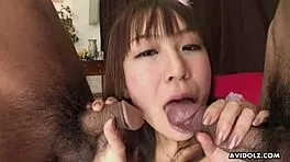 Kinky Asian princess in a pink dress, passionate lover