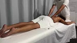 My husband made me a massage and then fucked me hard