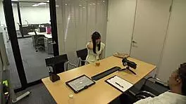 Japanese fake idol audition with a cute teen