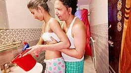 Sistya - she took shower and her ass was fucked in it