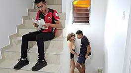 my best friend's curvy colombian girlfriend sucks my cock like a horny babysitter