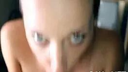 marvelous teen gets vehement pov sex with blowjob and tight pussy