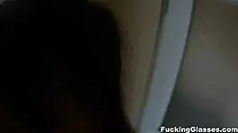 not shy teen fucks on stairway