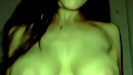 Latina chick with big tits rides and sucks cock