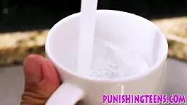 Redhead teen's ass pounded rough after intense BDSM blowjob in HD