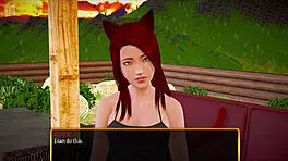 My New Family Game With Brunette Teen