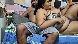 The stepmother fucked in the ass of her stepdaughter