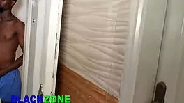 beautiful step mother in homemade kitchen scene