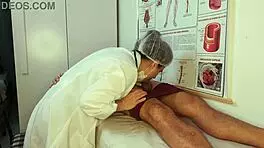 The patient gets an erection when he feels the nurse's touch