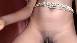 Ebony teen's big tits exposed in steamy homemade sex tape