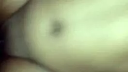 My Nigerian girlfriend loves cowgirl position, but she licks my natural tits too.