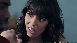 Small Tit Cougar Seduces Stepson's Black Friend