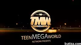 Adorable teen's tight pussy and asshole get screwed hard with oral