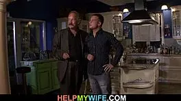 My husband is sharing his appetizing wife with someone else