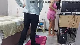 Housewife gets wild with technician in steamy scene