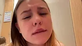 Fat BBW Masturbates Outdoors Close-Up