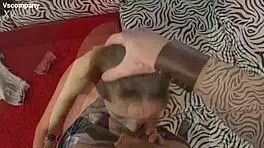 Hård anal creampie med enorma rövgap