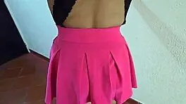 Seeing Stepdaughter in Pink Skirt