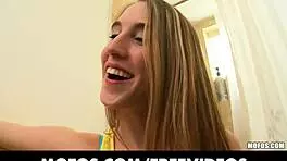 Yo, this freaky blonde babe totally craves her toys!