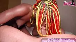 german black teen masturbates to real squirt orgasm