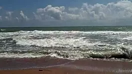 Gorgeous teen 18+ agnes bathes her beautiful naked body in the ocean