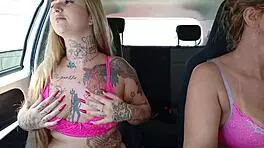 Ride With Hot Aunt Ends In Niece Fingering