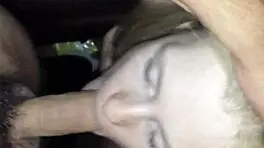 Sexy Redhead Girlfriend Gives Blowjob