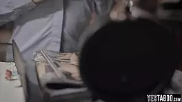 Petite Latina Takes Rough Doggy