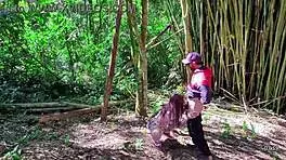 Girl Skips School Trip to Suck Teacher in Forest