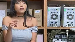 Hot latina teen 18+ gets caught giving blowjob in full movie