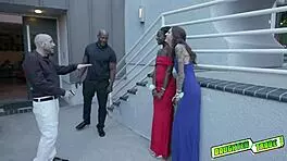 Horny daddies swap stepdaughters Anne and Kendra Cole.