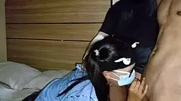 pinay teen threesome with classmates in dorm