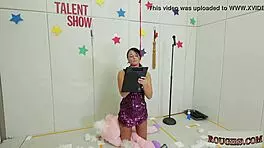 Ladygirl endures intense BDSM vibrator punishment