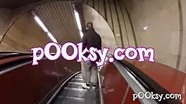 Natural cute babe with boobs gets dirty french amateur blowjob