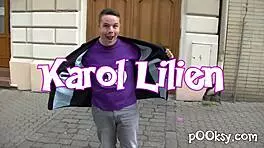 Natural cute babe with boobs gets dirty french amateur blowjob