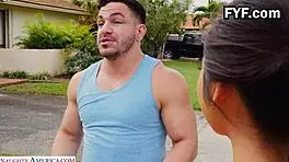 Stepbrother peter green surprises vina sky with big cum