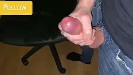 Man Explodes Huge Cumshot Through Jeans While Masturbating and Moaning Loud in Wild Frenzy. Unbelievable USA Action!